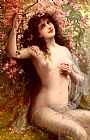 Emile Vernon Among The Blossoms painting